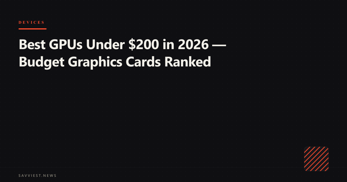Budget graphics cards lined up for comparison, including AMD RX 6600, Intel Arc A750, and GTX 1660 Super